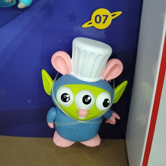 Disney Pixar Alien Remix Miguel, Sulley & Remy 3-Pack Toys Figures in Pizza Box - Picture 3 of 5